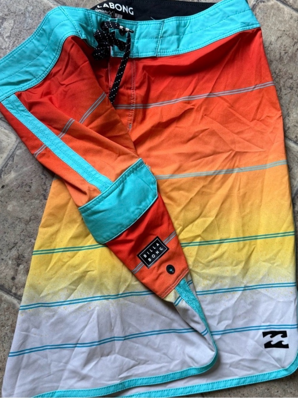 Billabong Black and Orange Board Shorts